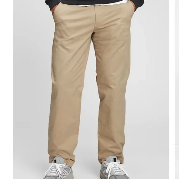 modern khakis in straight fit with gapflex